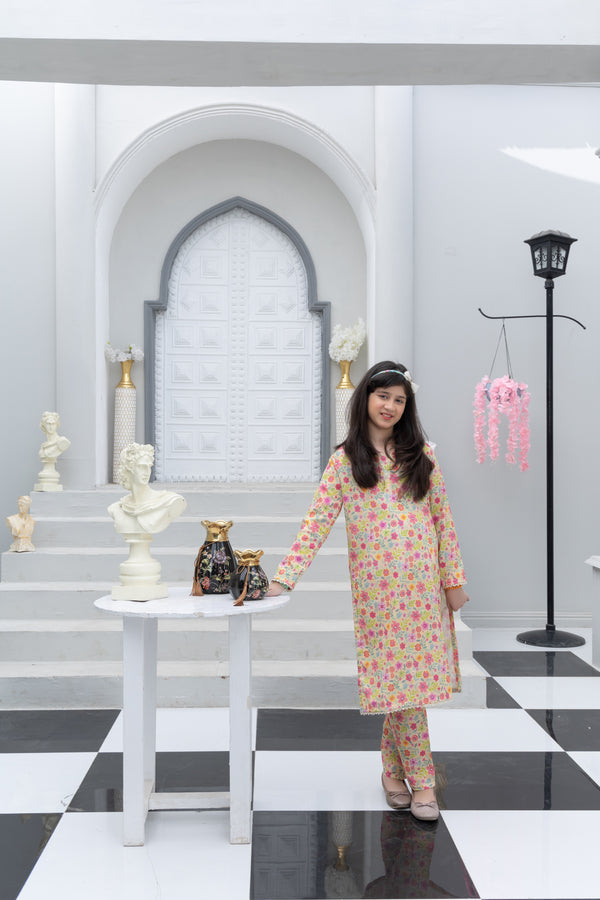 KPK12592PG729 Stitched 2 PCS Printed Khaddar