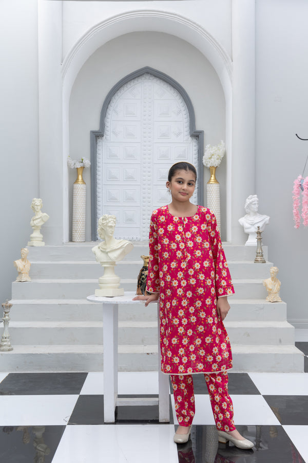 KPK12596PG728 Stitched 2 PCS Printed Khaddar