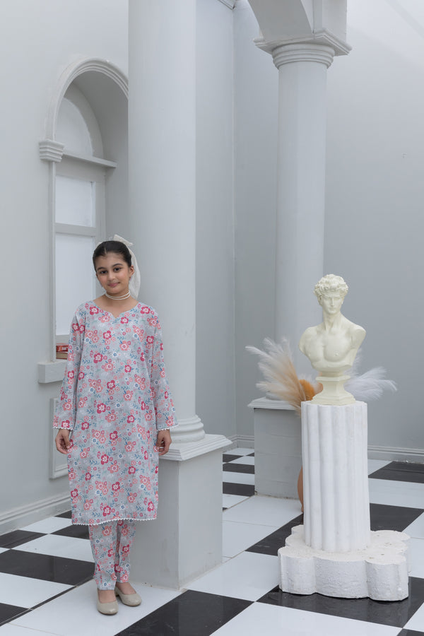 KPK12600PG729 Stitched 2 PCS Printed Khaddar