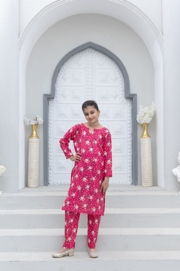 KPK12599PG729 Stitched 2 PCS Printed Khaddar