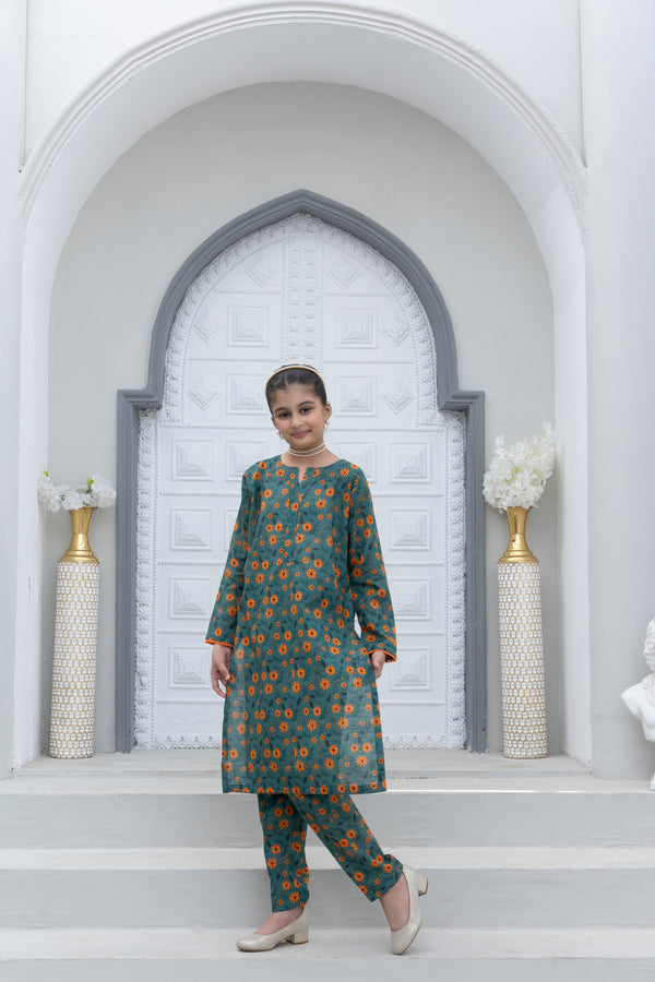 KPK12602PG728 Stitched 2 PCS Printed Khaddar