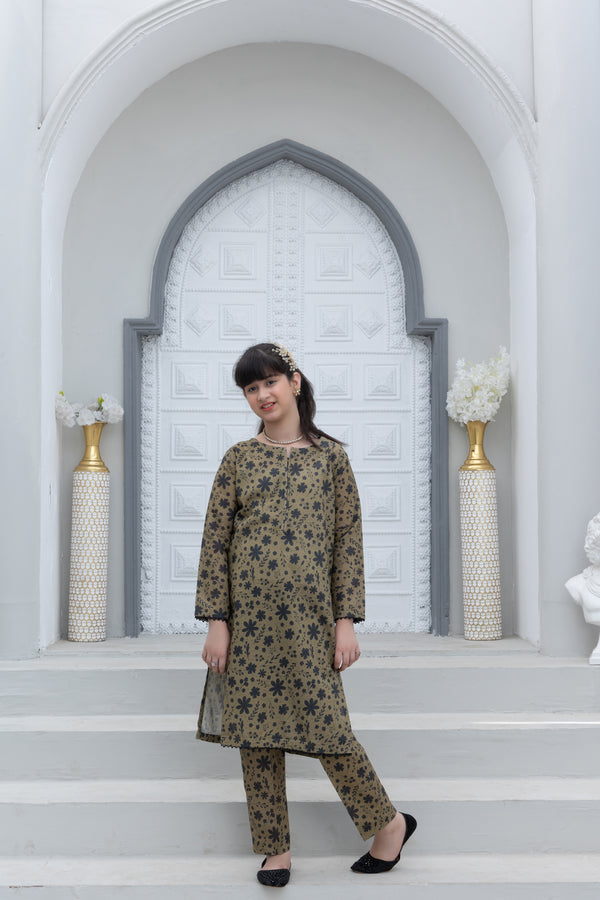 KPK12601PG728 Stitched 2 PCS Printed Khaddar