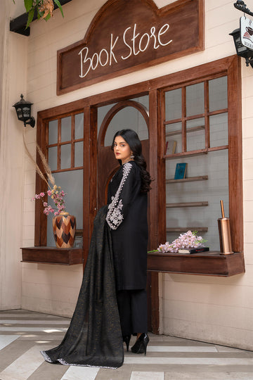 EMB745PG326 Stitched 3 Pcs Embroidered Cambric