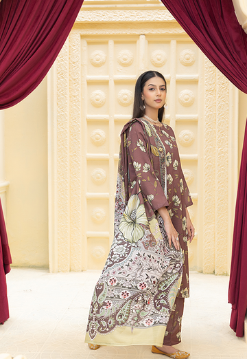 DPK12588-PG724 Stitched 3 PCS Khaddar