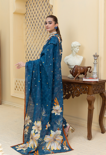 DPK12590-PG724 Stitched 3 PCS Khaddar