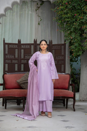 SE749PG426 Stitched 3 Pcs Embroidered Cambric