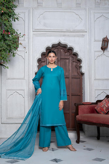 SE749PG426 Stitched 3 Pcs Embroidered Cambric