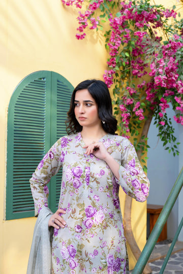 DLP715-PG8891 Stitched 3 PCS Lawn