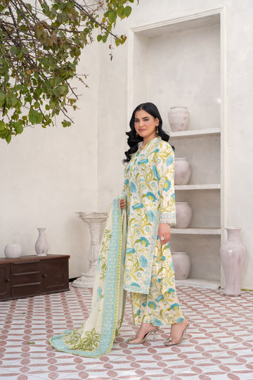 OPL737PG1225 Stitched 3 PCS Lawn