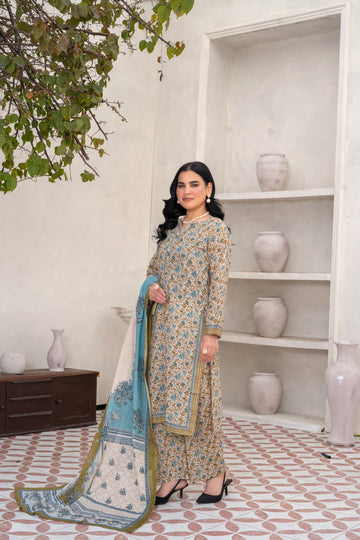 BPL738PG1225 Stitched 3 PCS Lawn