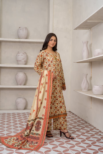 BPL738PG1225 Stitched 3 PCS Lawn