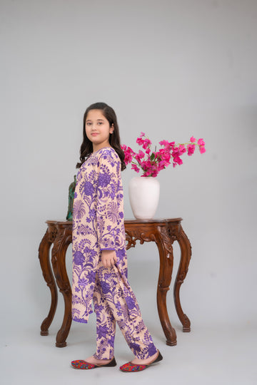 KPL739-PG1225 Stitched 2 Pc Lawn